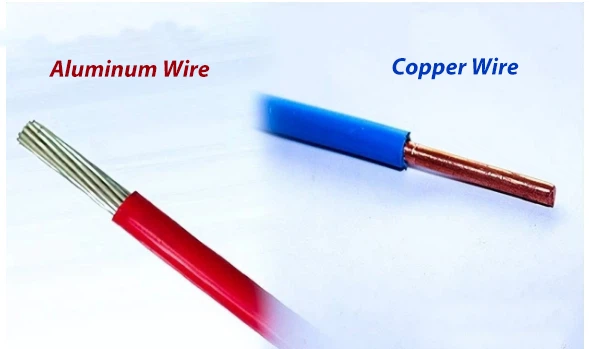 Copper wire and aluminum wire
